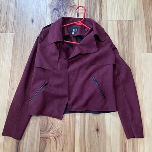 Kut from the Kloth Burgundy Women's Blazer Jacket